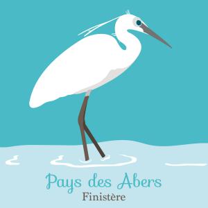 L'aigrette pour l'office de tourisme du Pays des Abers