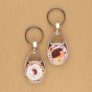 Porte-clés hérisson réalisé pour l'office de tourisme Ardèche Buissonnière