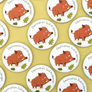 Mini-magnets imaginés pour l'office de tourisme Sud-Ardennes