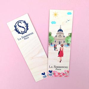 Marque-page en bois français