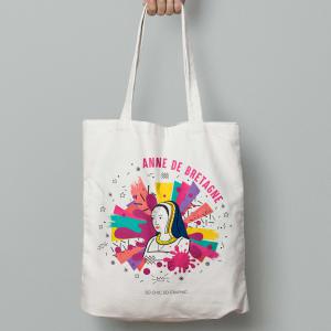 Tote-bag confectionné et tissé en France 38 x 42 cm